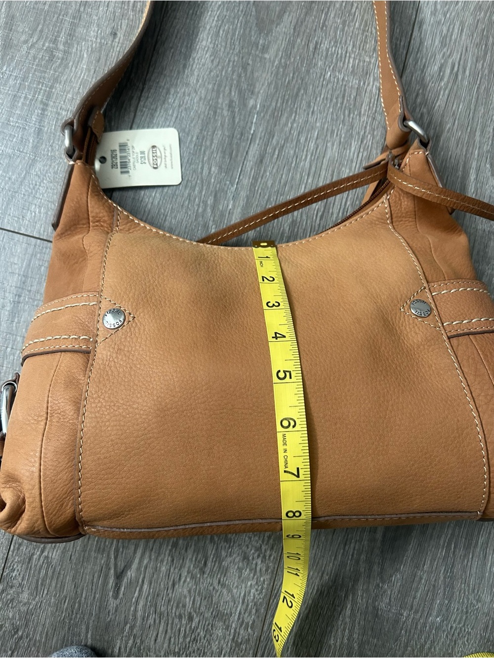 Fossil Tan Leather Shoulder Bag - Picture 7 of 11